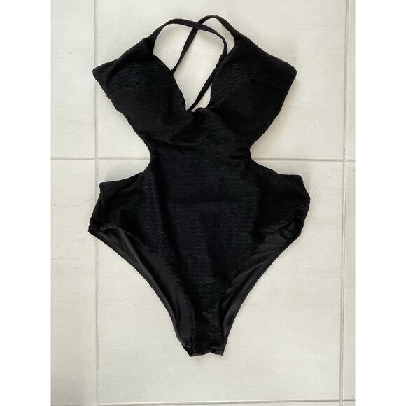 Victoria's Secret Swim One Piece Swimsuit Monokini Textured Swimwear - Picture 1 of 11
